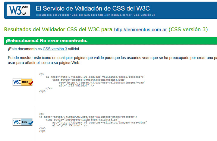 Validación CSS3